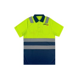 Customized Fluorescent Yellow Short Sleeve Industrial Polo Shirt Personalized Polo Shirt with Reflective Tape on Left Front Chest Pocket Industrial Uniform Specialty Store 100%Polyester D395 Customized Fluorescent Yellow Short Sleeve Industrial Polo Shirt Personalized Polo Shirt with Reflective Tape on Left Front Chest Pocket Industrial Uniform Specialty Store 100%Polyester D395